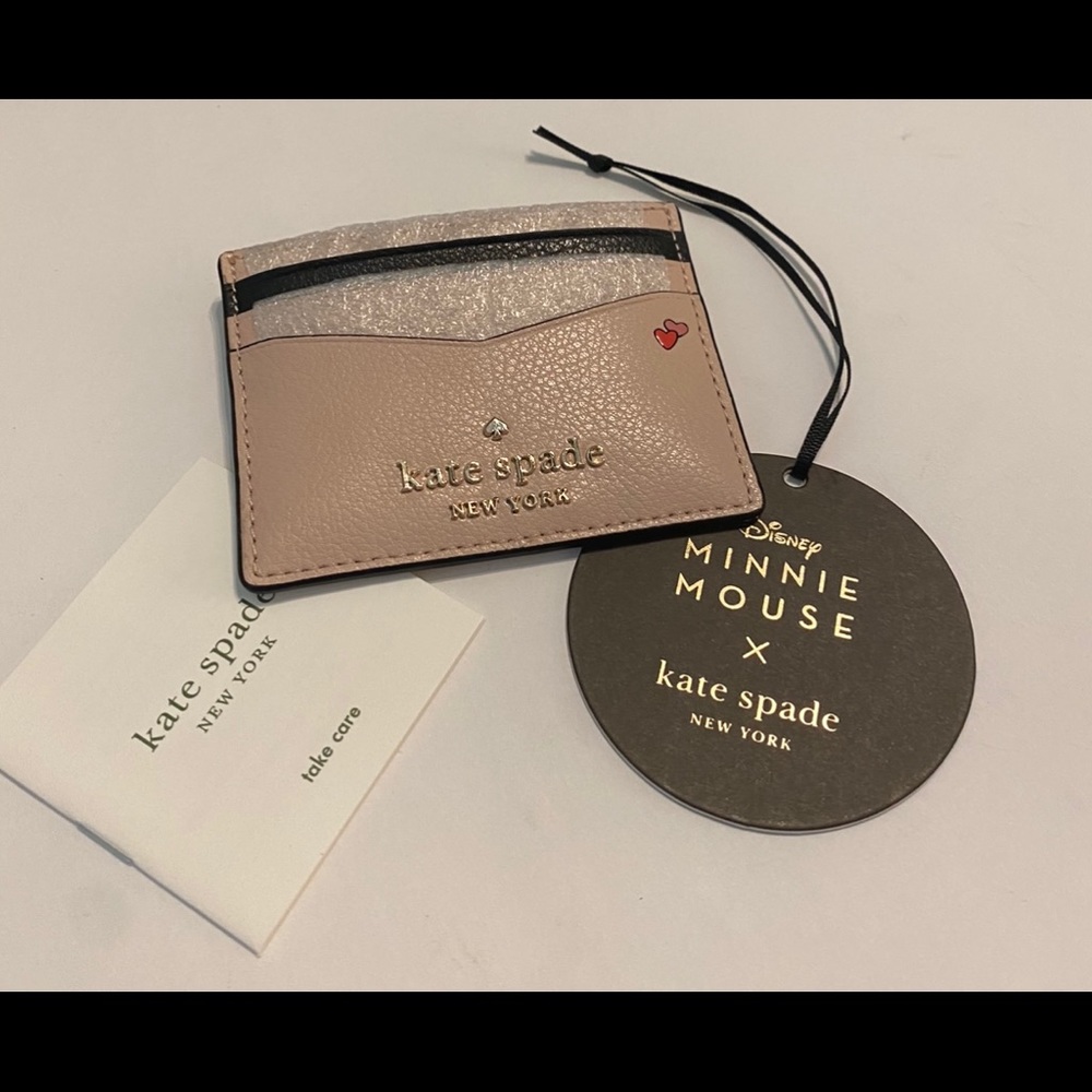 Kate Spade x Disney Minnie Mouse Card Wallet - Picture 5 of 8